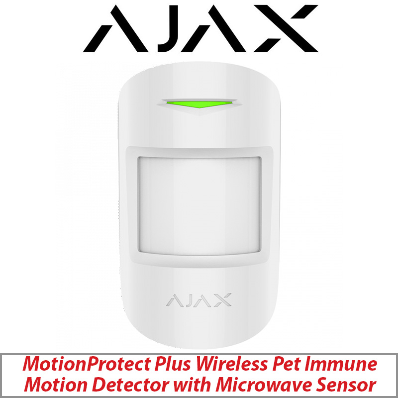 AJAX MOTION PROTECT PLUS PET TOLERANT DUAL TECH WIRELESS PIR AJAX-22945 WHITE