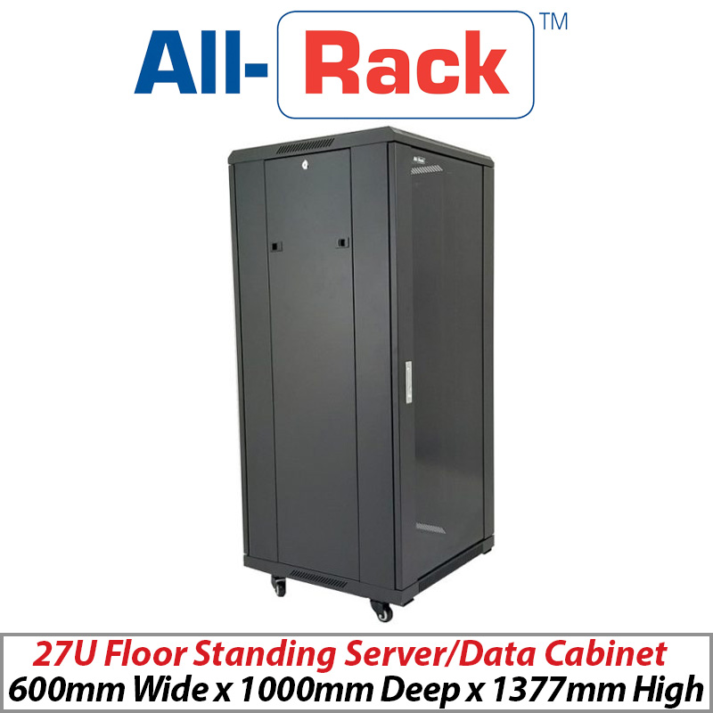 ALL-RACK 27U FLOOR STANDING SERVER-DATA CABINET CAB276X10 - PLEASE ALLOW UP TO 3 DAYS FOR DELIVERY