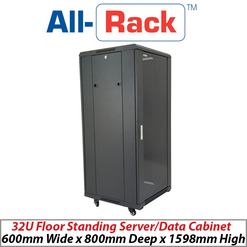 ALL-RACK 32U FLOOR STANDING SERVER-DATA CABINET CAB326X8 - PLEASE ALLOW UP TO 3 DAYS FOR DELIVERY