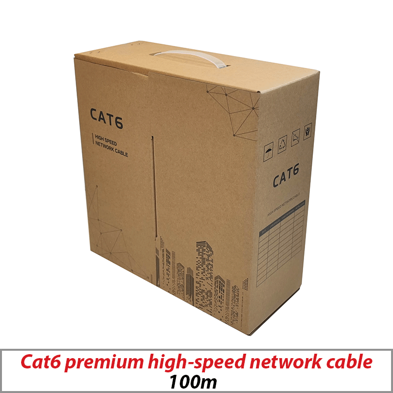 CABLE Drum  COPPER NETWORK CABLE 100M  -  CAT6  BLACK