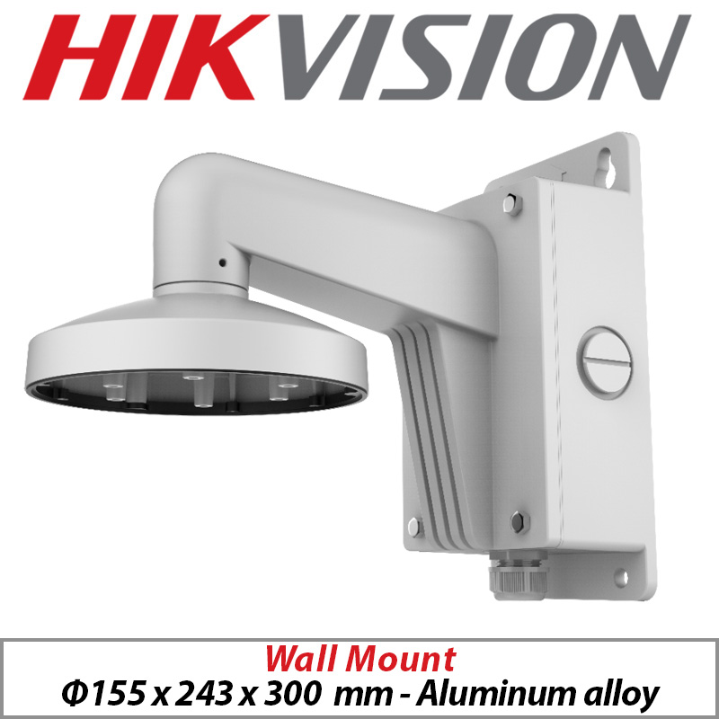 HIKVISION WALL MOUNT BRACKET WITH JUNCTION BOX DS-1473ZJ-155B WHITE