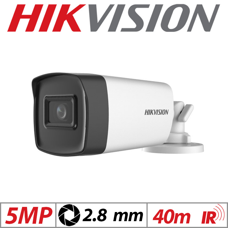 5MP HIKVISION 4IN1 BULLET CAMERA 2.8MM WHITE GRADED ITEM G1-DS-2CE17H0T-IT3F-2.8MM