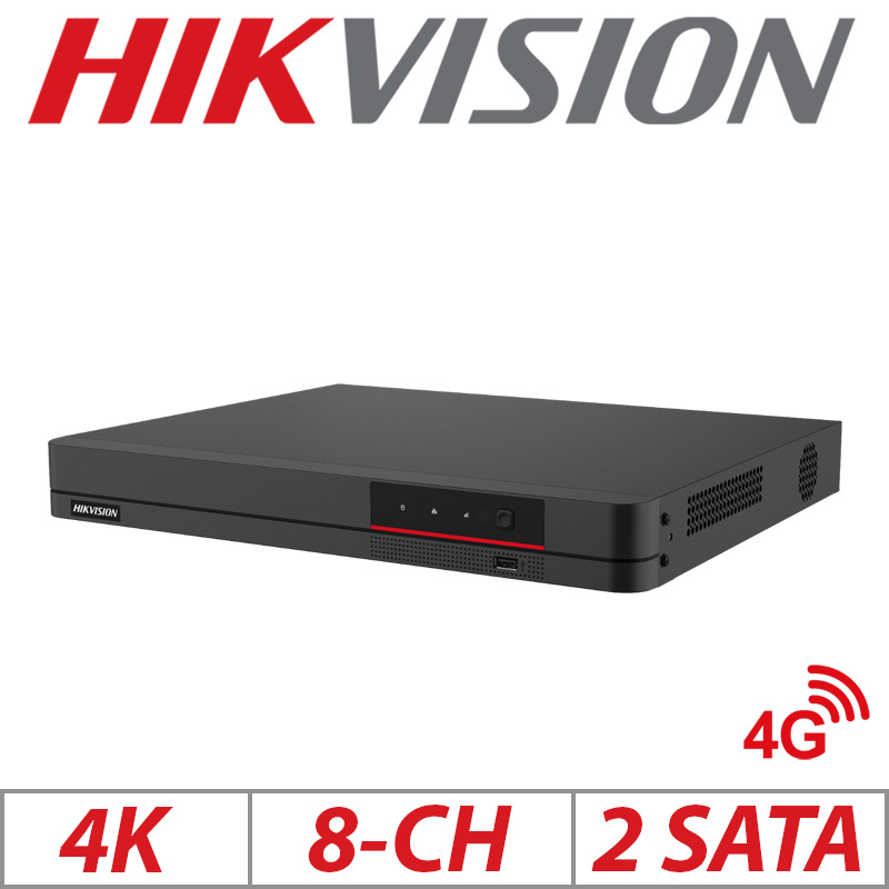 4K 8CH HIKVISION 1U 8POE 4G NVR DS-7608NI-K2-8P-4G
