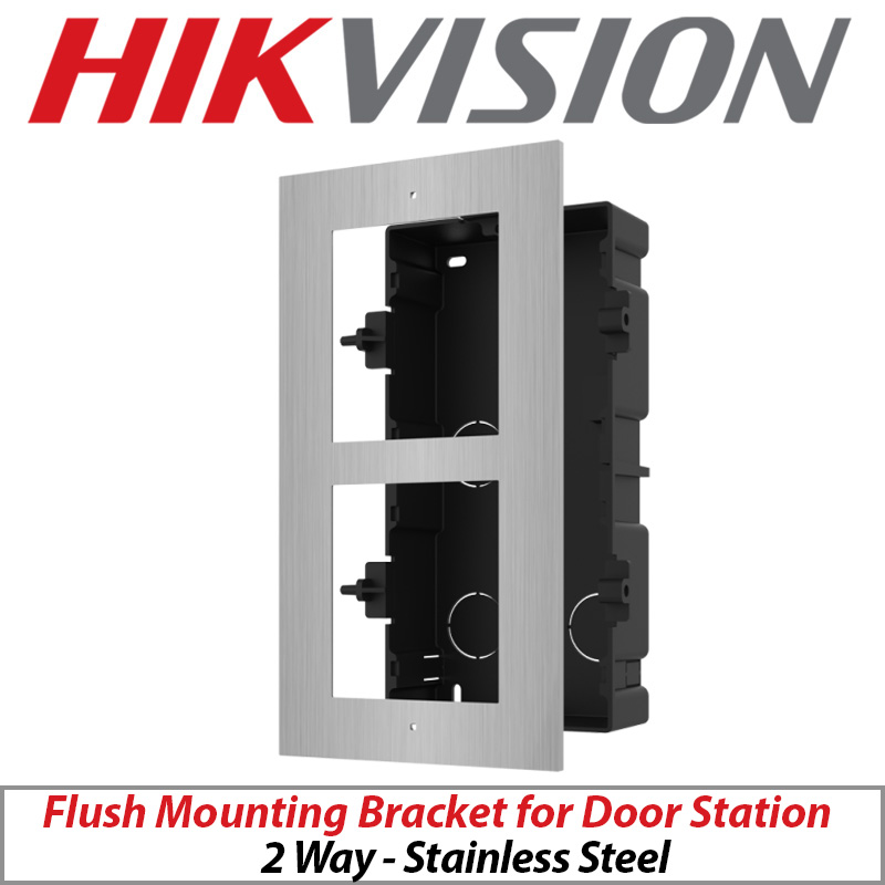 HIKVISION FLUSH MOUNTING BRACKET FOR MODULAR DOOR STATION STAINLESS STEEL 2 WAY GRADED ITEM G1-DS-KD-ACF2-S