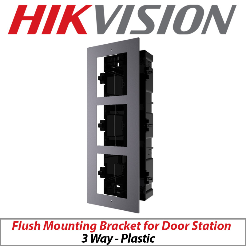 HIKVISION FLUSH MOUNTING BRACKET FOR MODULAR DOOR STATION PLASTIC 3 WAY DS-KD-ACF3-PLASTIC