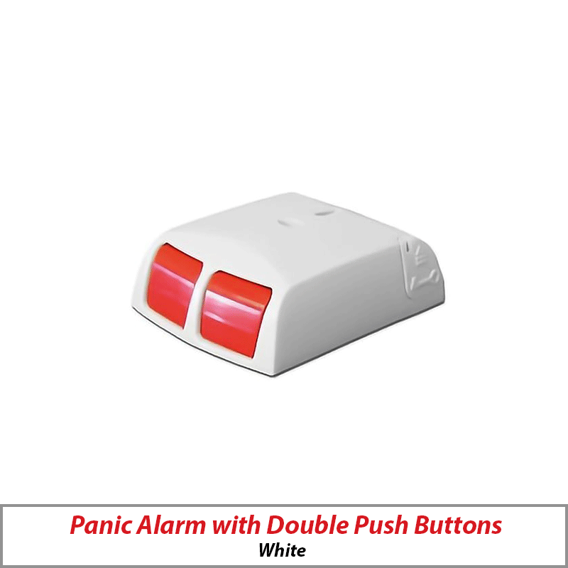 PANIC ALARM WITH DOUBLE PUSH BUTTONS WHITE ELM-PA-G3-W