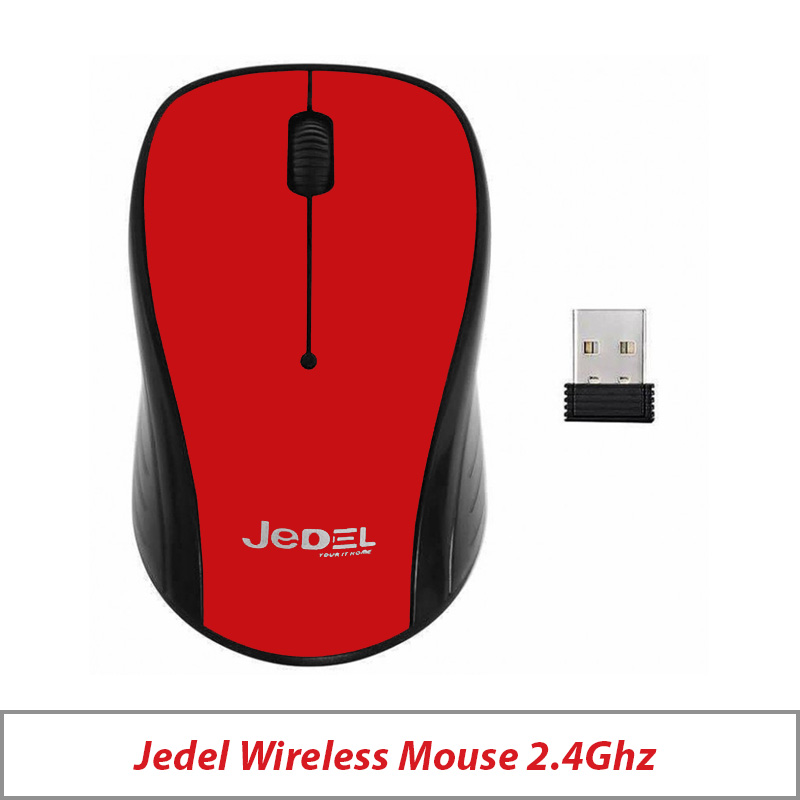 JEDEL WIRELESS MOUSE 2.4 GHZ W920 RED