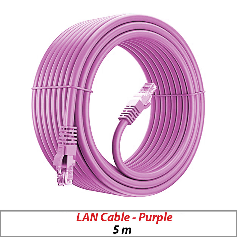 LAN CABLE EXCEL 5M PURPLE