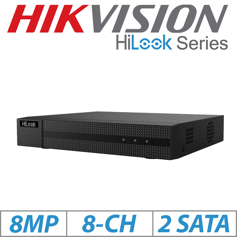 8MP 8CH HIKVISION HILOOK NVR CCTV IP POE 4K UHD NETWORK NVR-208MH-C/8P