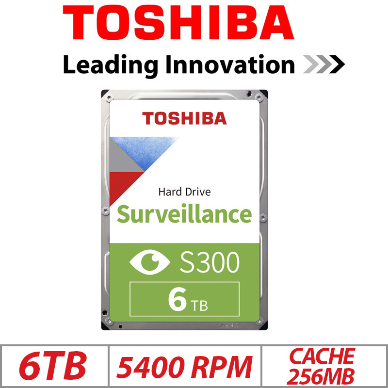 6TB TOSHIBA HDD SURVEILLANCE S300