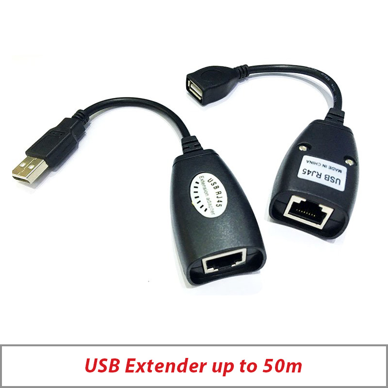 USB EXTENDER OVER CAT5E CABLE UP TO 50M - ONE PAIR