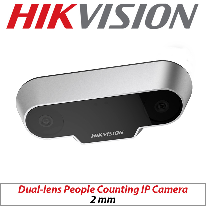 HIKVISION INDOOR DUAL-LENS PEOPLE COUNTING IP NETWORK CAMERA 2MM GREY iDS-2CD6810F-C GRADED ITEM