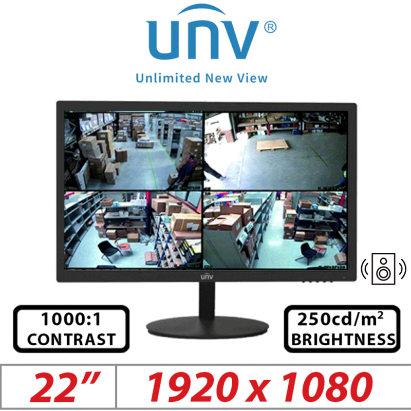 ‌22 INCH UNIVIEW LED FHD CCTV MONITOR MW3222-V