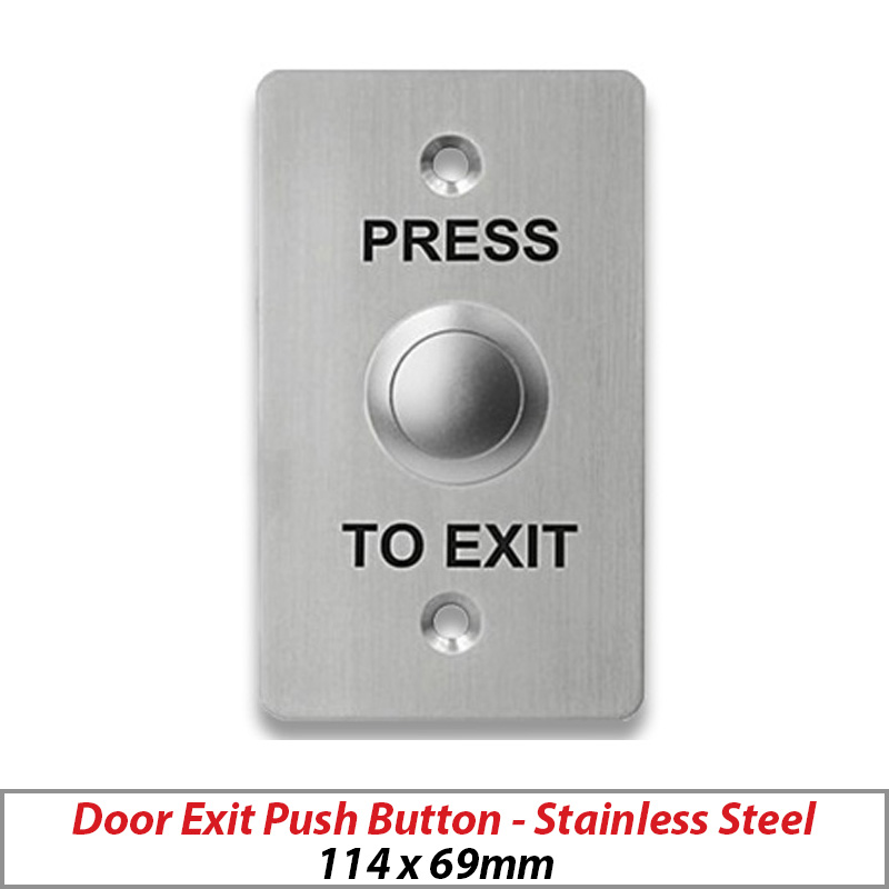 DOOR EXIT - STAINLESS STEEL DOOR EXIT PUSH BUTTON ACM-K14B