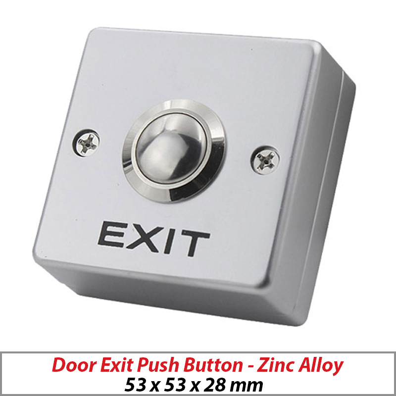 DOOR EXIT - ZINC ALLOY SURFACE MOUNT ELECTRIC DOOR EXIT MOMENTARY PUSH SWITCH DOOR EXIT PUSH BUTTON ACM-K15A