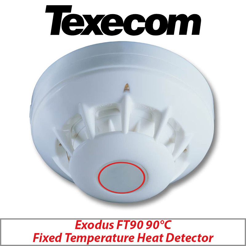 TEXECOM AGB-0004 EXODUS FT90 90C FIXED TEMPERATURE HEAT DETECTOR