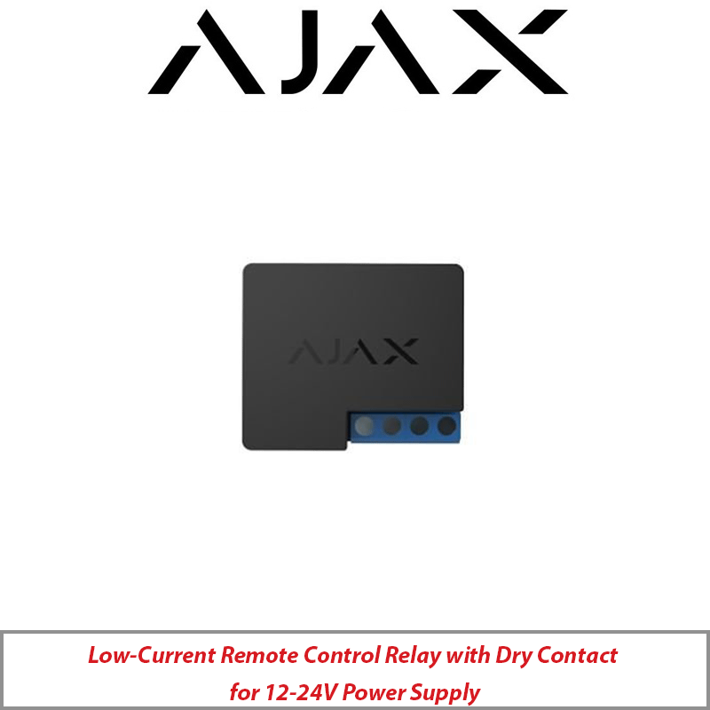 AJAX LOW-CURRENT REMOTE CONTROL RELAY WITH DRY CONTACT FOR 12-24V POWER SUPPLY  AJAX-11035