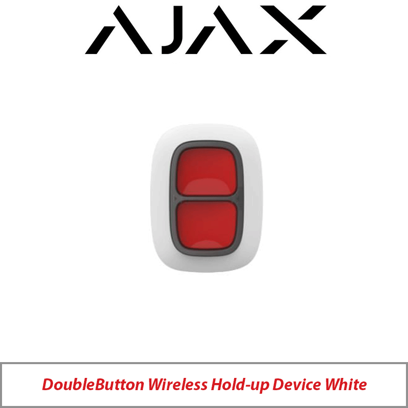 AJAX DOUBLEBUTTON WIRELESS HOLD-UP DEVICE WHITE AJAX-20850-WHITE