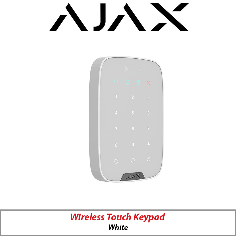 AJAX WIRELESS TOUCH KEYPAD WHITE AJAX-22676-WHITE