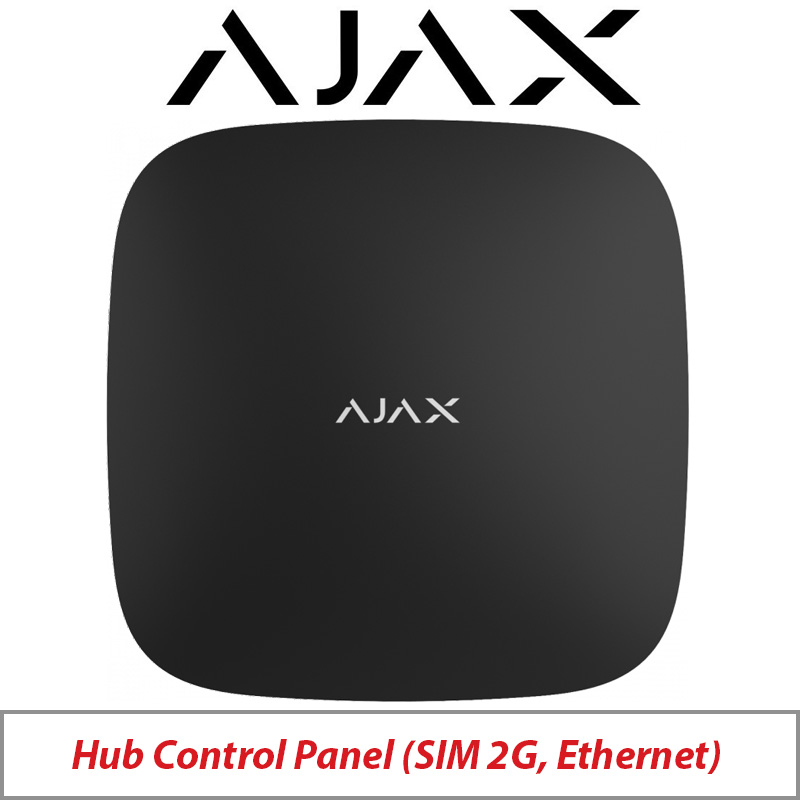 AJAX HUB CONTROL PANEL - GSM AND ETHERNET AJAX-22909 BLACK
