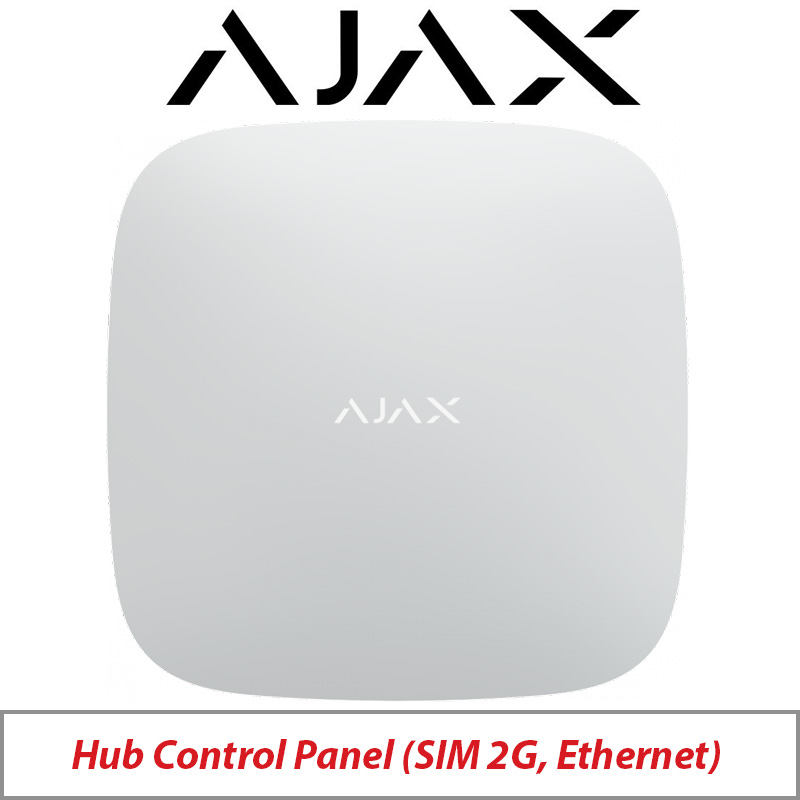 AJAX HUB CONTROL PANEL - GSM AND ETHERNET AJAX-22910 WHITE