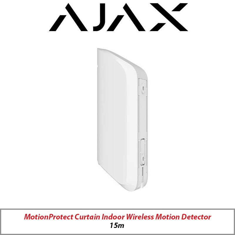 AJAX MOTIONPROTECT CURTAIN INDOOR WIRELESS MOTION DETECTOR 15M WHITE AJAX-22952-WHITE
