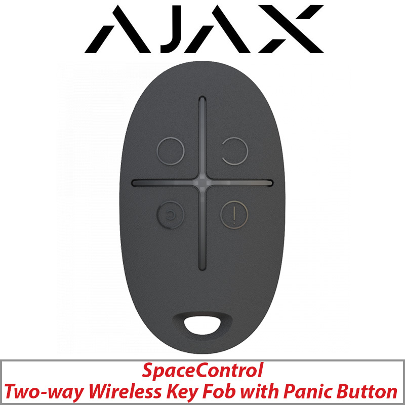 AJAX SPACE CONTROL WIRELESS KEYFOB AJAX-22967 BLACK