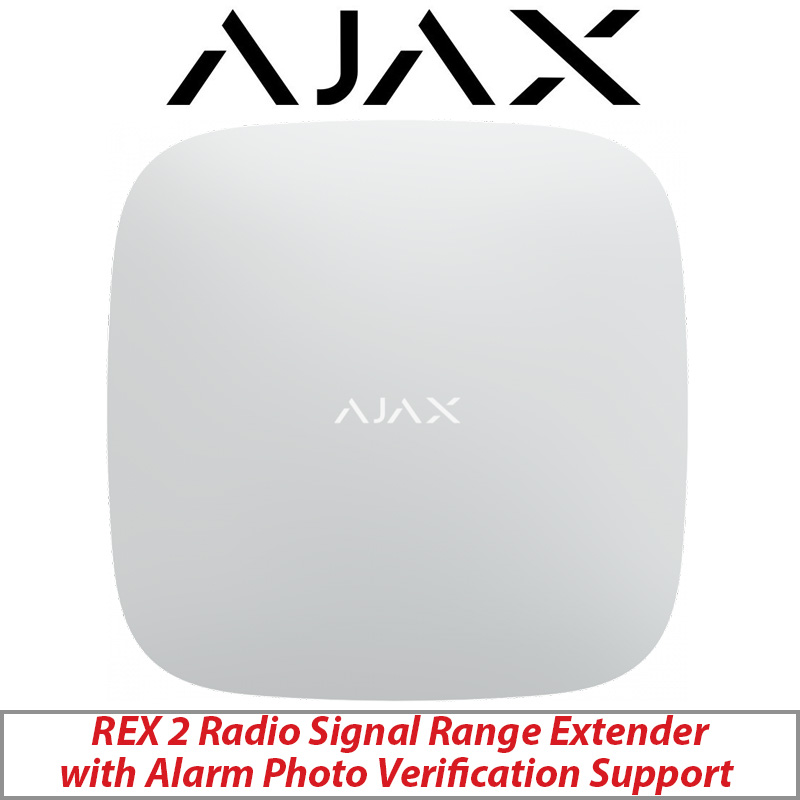 AJAX REX2 DETECTOR AND CAMERA RANGE REPEATER AJAX-34719 WHITE