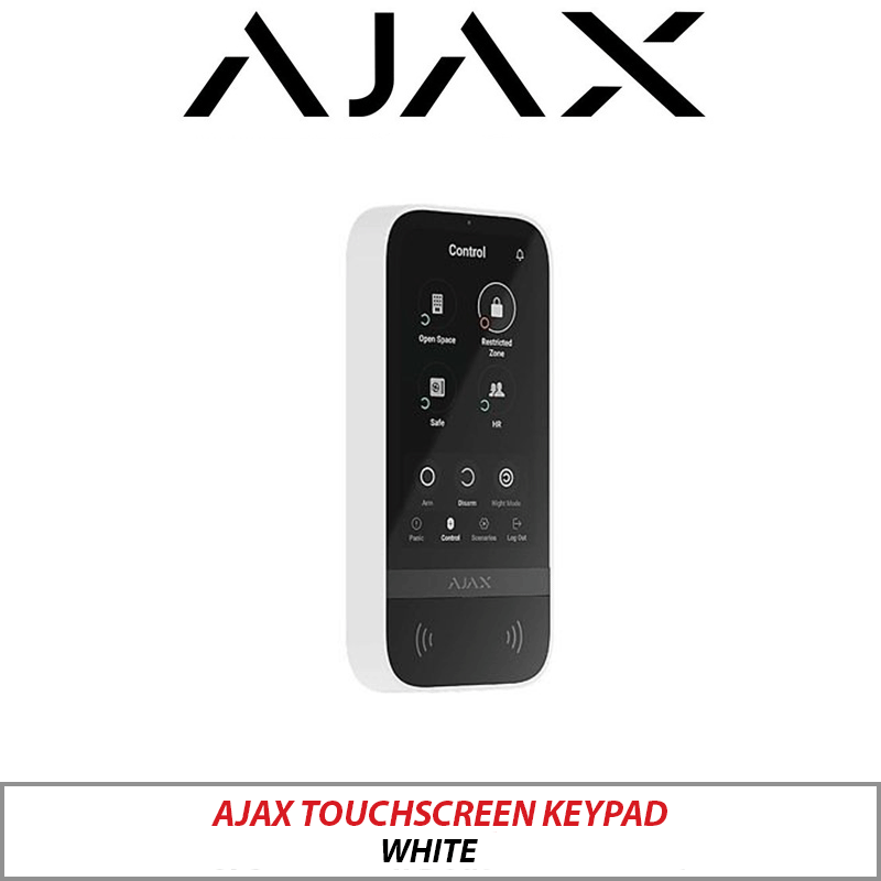 AJAX TOUCHSCREEN KEYPAD WHITE - AJAX-58455-WHITE