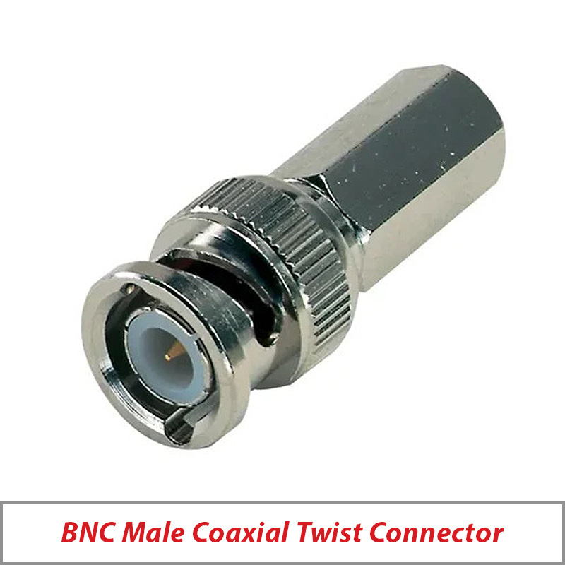 CONNECTOR BNC MALE COAXIAL TWIST