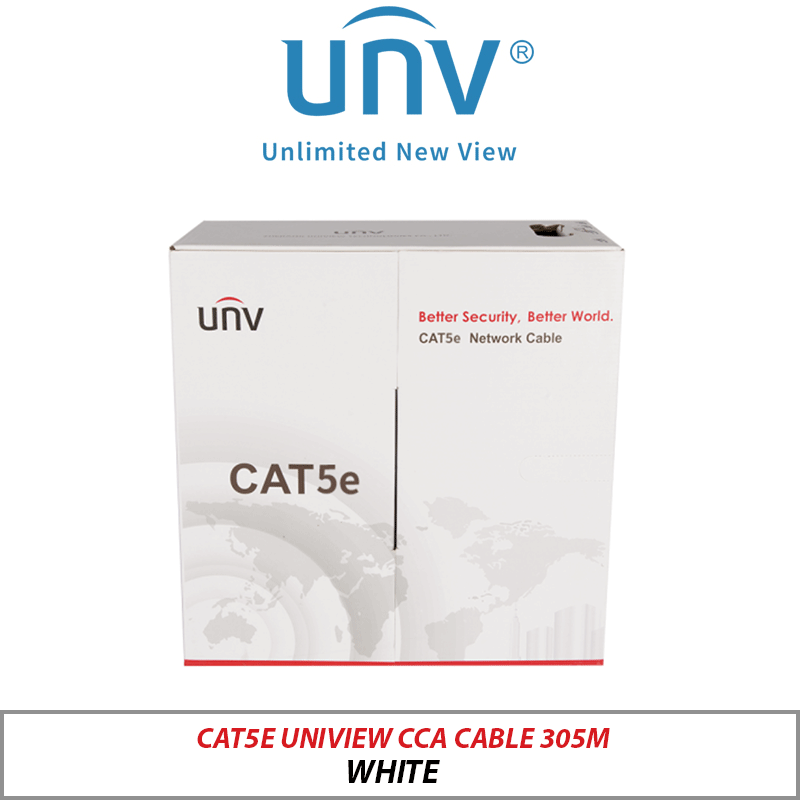 CAT5E UNIVIEW CCA CABLE 305M WHITE CAB-LC2100B-CCA-IN
