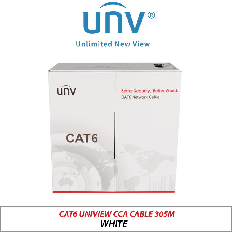 CAT6 UNIVIEW CCA CABLE 305M WHITE CAB-LC3100B-CCA-IN