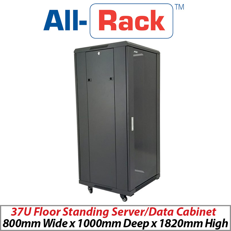 ALL-RACK 37U FLOOR STANDING SERVER-DATA CABINET CAB378X10 - PLEASE ALLOW UP TO 3 DAYS FOR DELIVERY