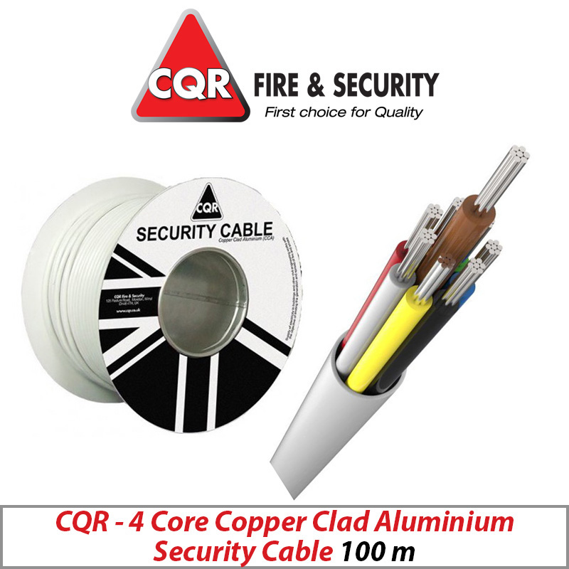 COPPER CLAD ALUMINUM (CCA) 4 CORE SECURITY CABLE 100M