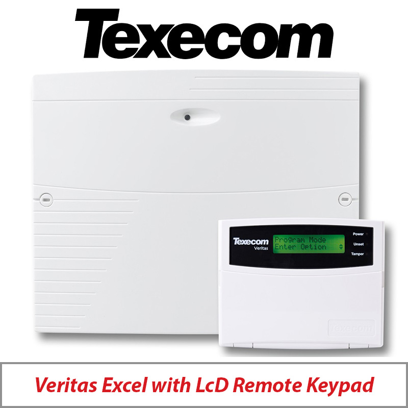 TEXECOM VERITAS EXCEL CFE-0001 WITH LCD REMOTE KEYPAD - GRADE 2