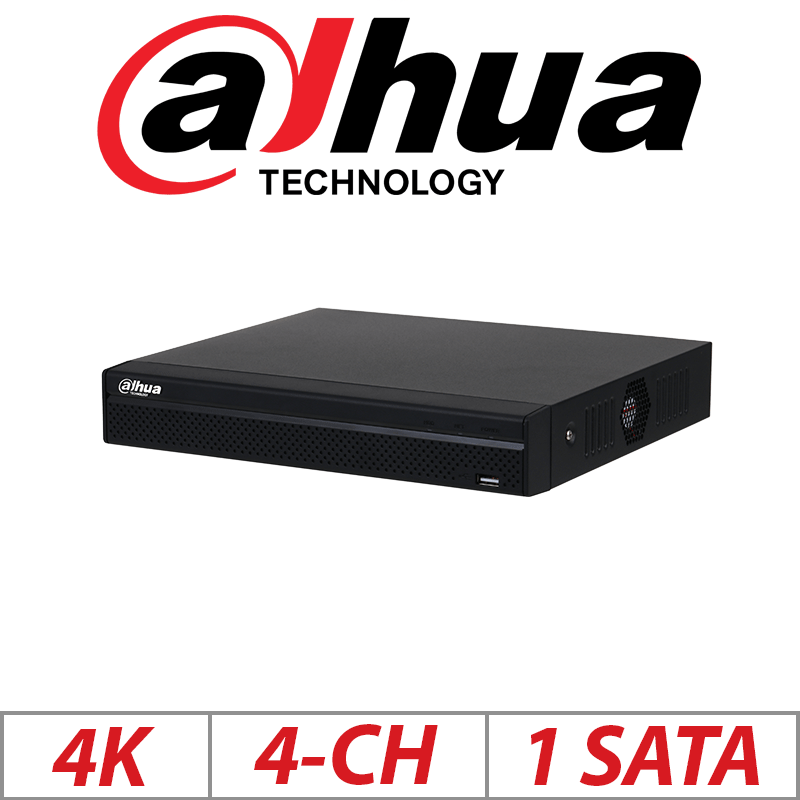 4K 4-CH DAHUA POE 1-SATA HD NVR WITH SMART H.265/H.265/SMART H.264/H.264/MJPEG   DHI-NVR4104HS-P-4KS2-L