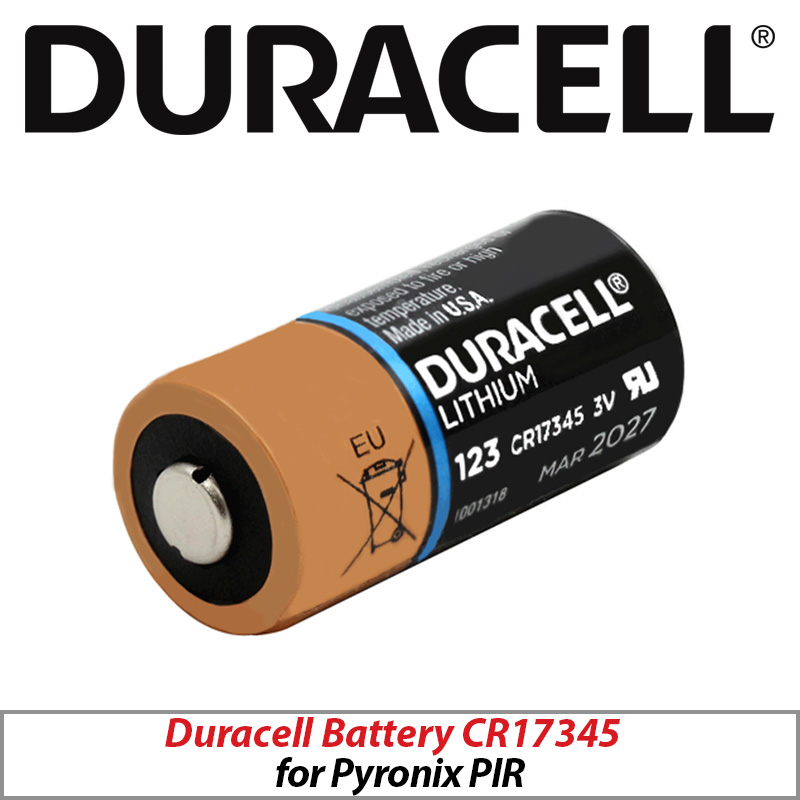 DURACELL BATTERY CR17345  FOR PYRONIX PIR DL123