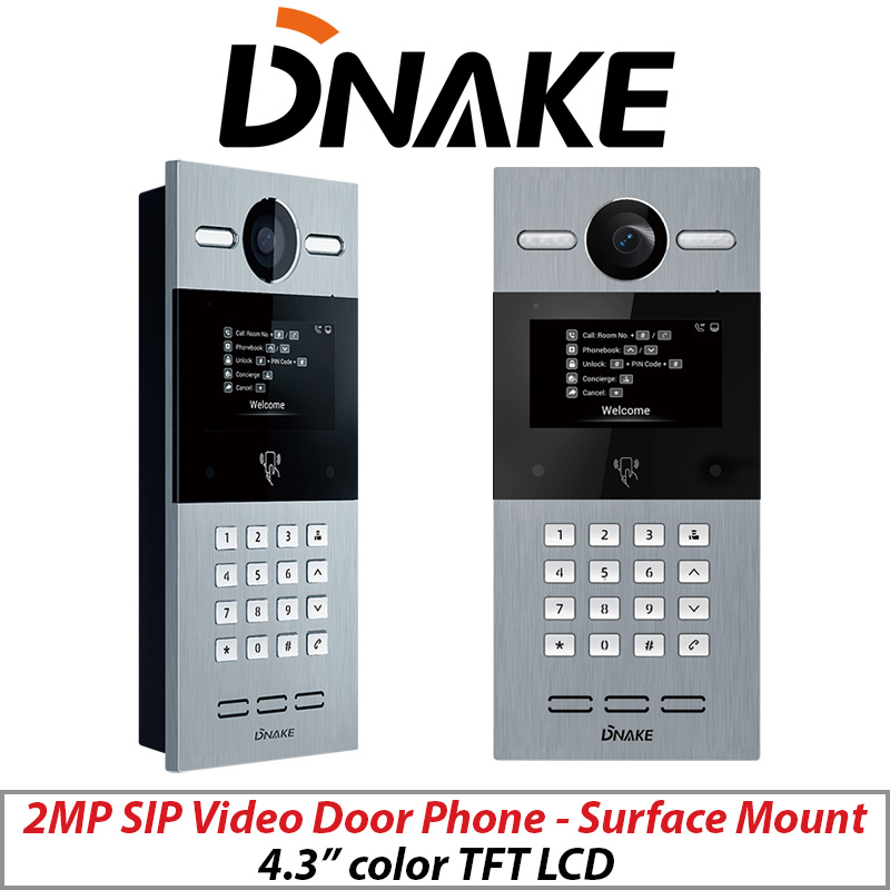2MP DNAKE 4.3 INCH SIP VIDEO DOOR PHONE SURFACE MOUNT S215/S