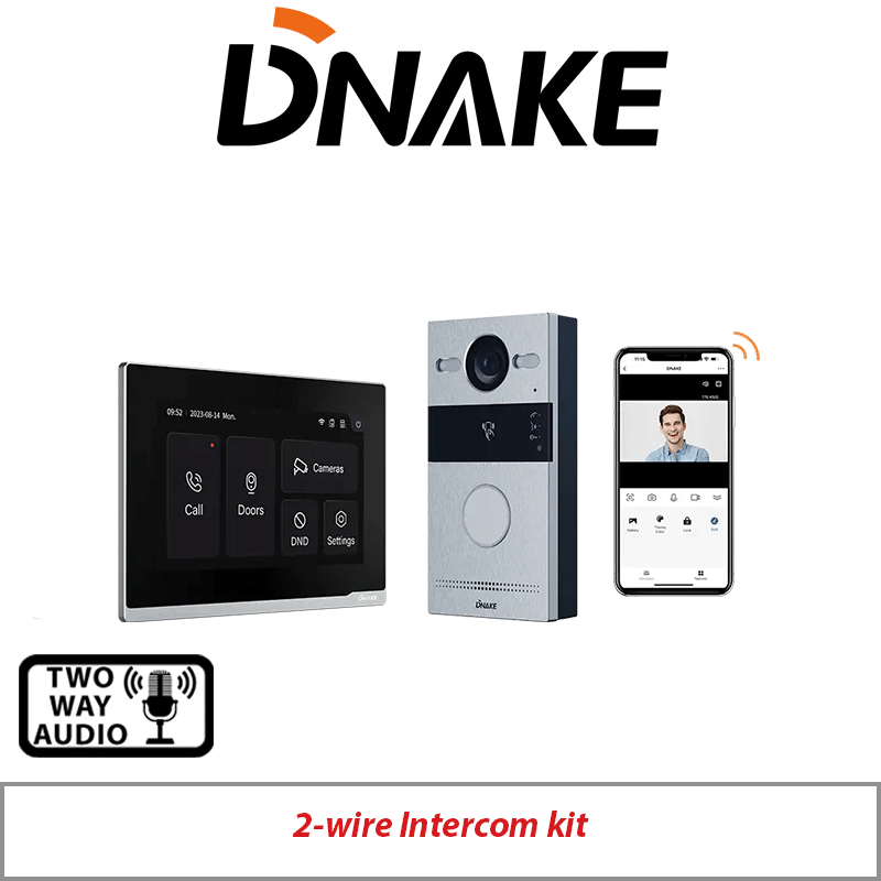 2MP DNAKE 2-WIRE IP VIDEO INTERCOM KIT DNAKE-TWK01