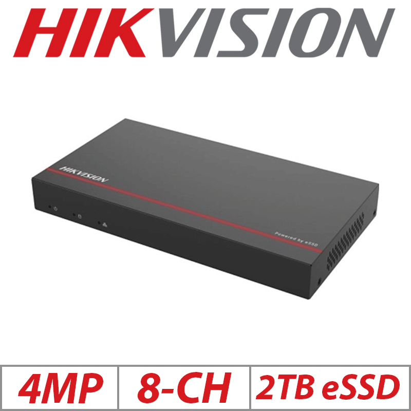 4MP 8CH HIKVISION POE NVR WITH 2TB ESSD DS-E08NI-Q1/8P(SSD 2T)