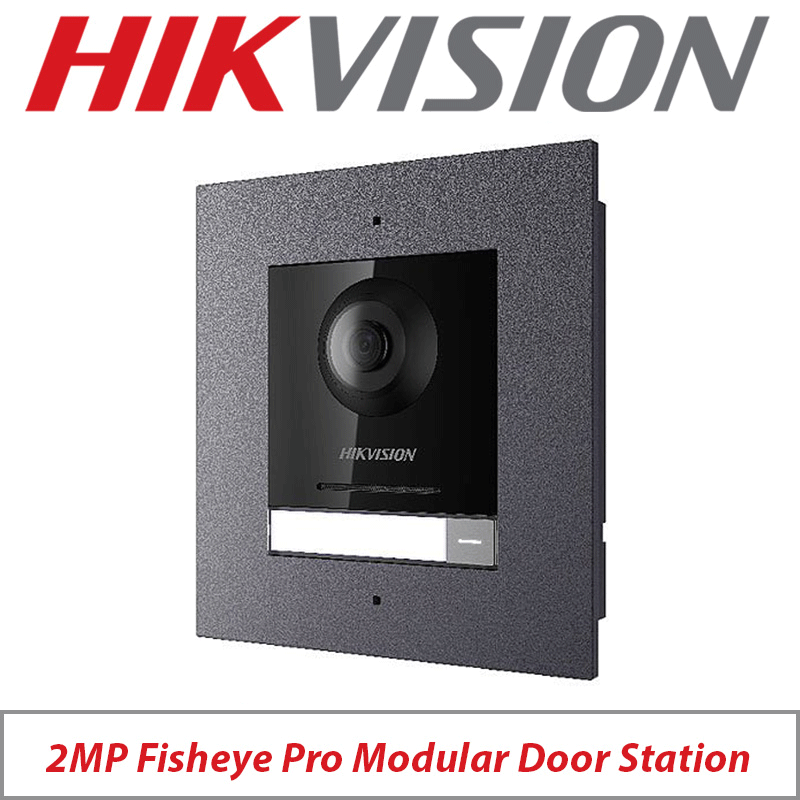 2MP HIKVISION FISHEYE CAMERA PRO SERIES 1-BUTTON DOOR STATION MODULE - DS-KD8003-IME1-F