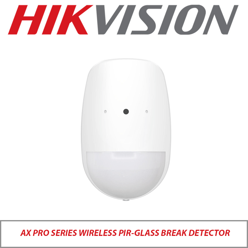 HIKVISION AX PRO SERIES WIRELESS PIR-GLASS BREAK DETECTOR - DS-PDPG12P-EG2-WE