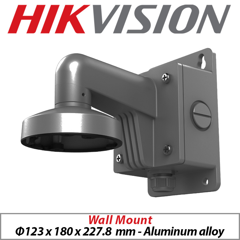 HIKVISION WALL MOUNT BRACKET WITH JUNCTION BOX DS-1272ZJ-110B-GREY