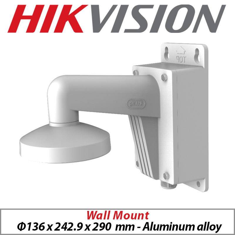 HIKVISION WALL MOUNT BRACKET WITH JUNCTION BOX DS-1473ZJ-135B WHITE