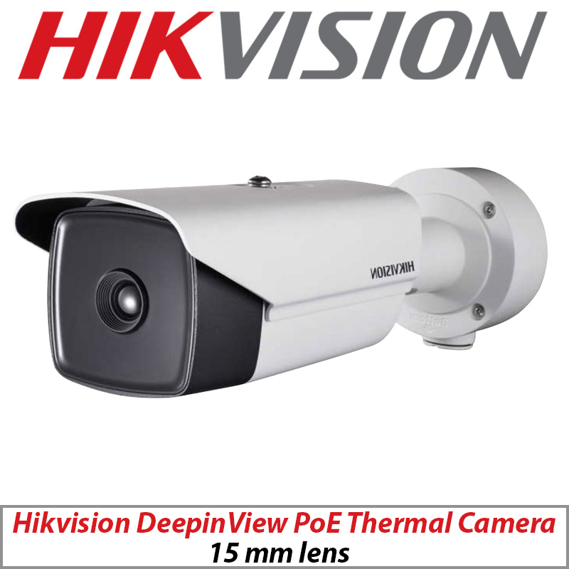 HIKVISION DEEP IN VIEW THERMAL NETWORK IP PoE BULLET CAMERA 15MM DS-2TD2136-15