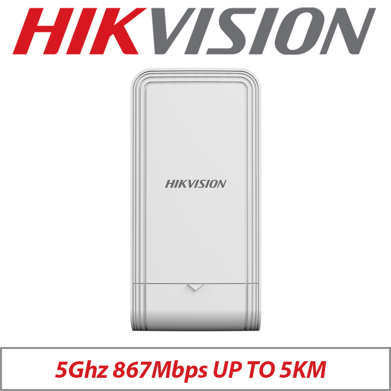 WIRELESS OUTDOOR BRIDGE UP TO 5KM HIKVISION DS-3WF02C-5AC/O