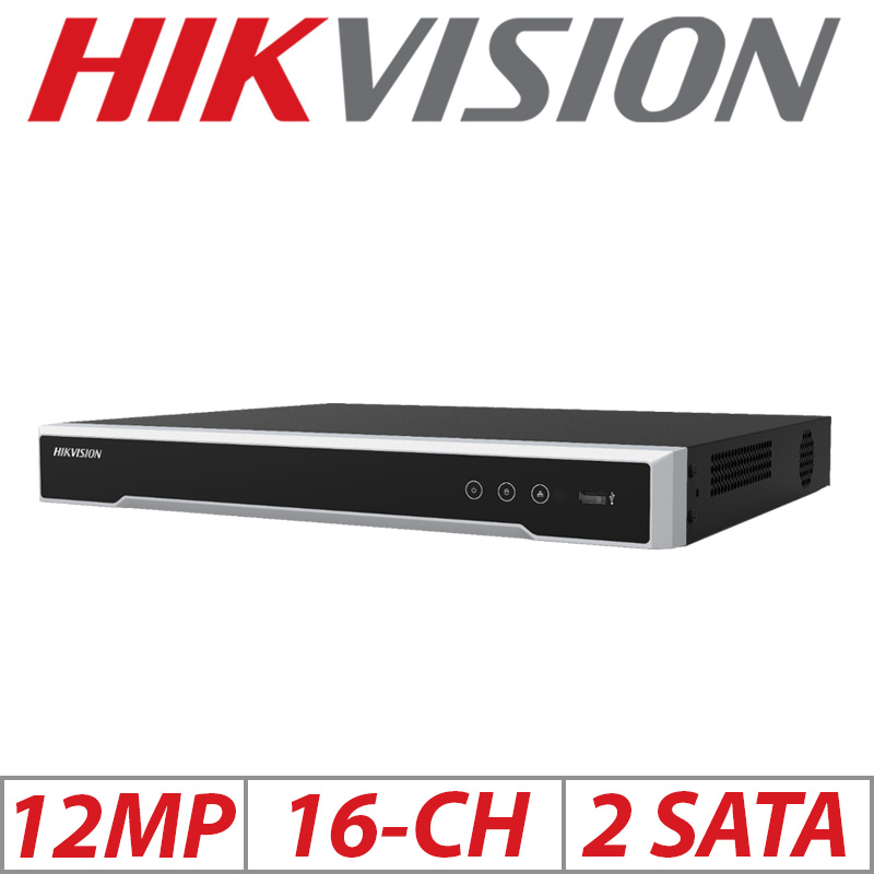 Hikvision 12MP Hikvision DS-7616NI-I2/16P 16-Ch NVR AcuSense 4K16 Channel NVR 16Ch POE 