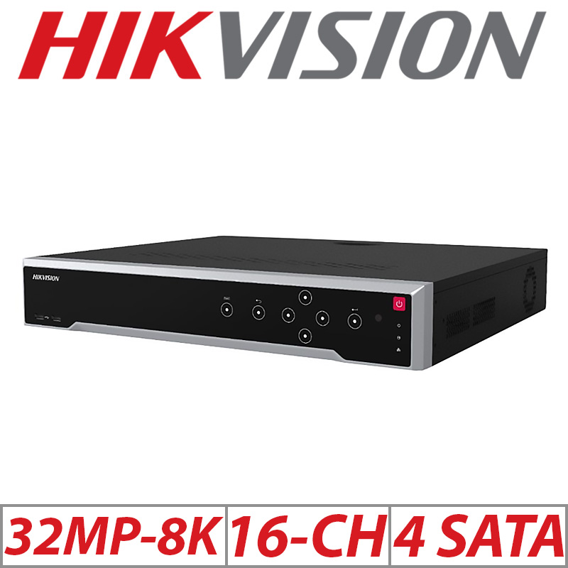 32MP 8K HIKVISION 16CH NVR IP POE HDMI DS-7716NI-M4-16P