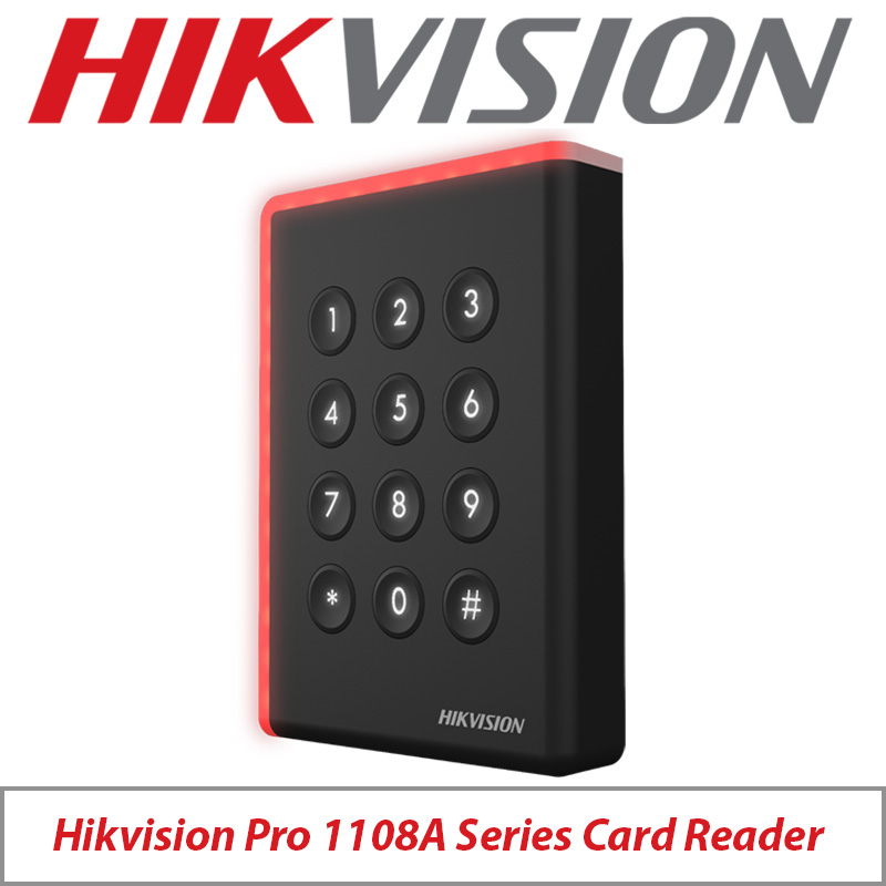 MIFARE CARD READER - HIKVISION PRO 1108A SERIES CARD READER - SUPPORTS READING DESFIRE AND FELICA CARDS - DS-K1108ADK