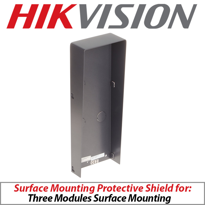 HIKVISION PROTECTIVE SHIELD - SURFACE MOUNTING - FOR 3 MODULE DS-KABD8003-RS3